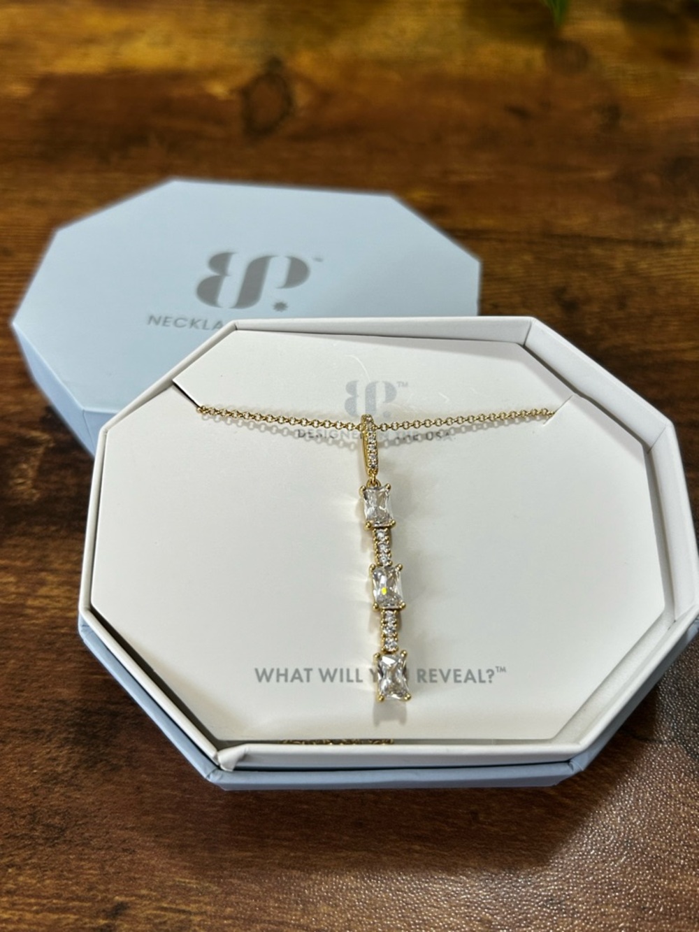 BP OG Diamond CZ & Gold Necklace